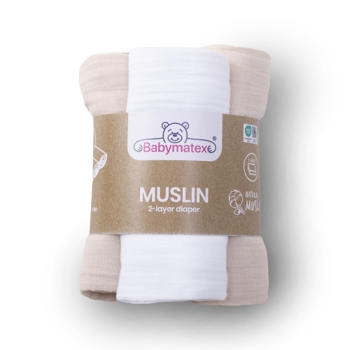 Pielucha MUŚLIN 3pak 70x80  
