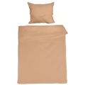 Pościel satynowa 140x200 jednobarwna GOLD LINE Beżowa