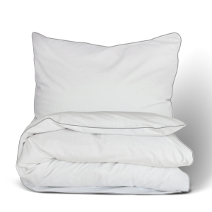 Pościel satynowa 160x200 jednobarwna GOLD LINE Biała