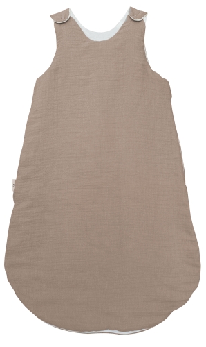 Śpiworek dziecięcy 80cm MUŚLIN SLEEP Beżowy Taupe