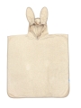 Kąpielowe okrycie niemowlęce 70x140 PONCHO JUNIOR Kremowe
