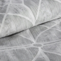 Pościel Satynowa 140x200 Geometryczna Szara Popiel