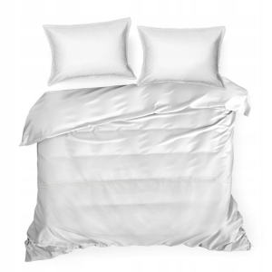 Pościel Bawełniana 220 x 200 3cz Retro z ozdobną koronką biała