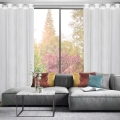 Firana gotowa Amira 140x250 biała na przelotkach