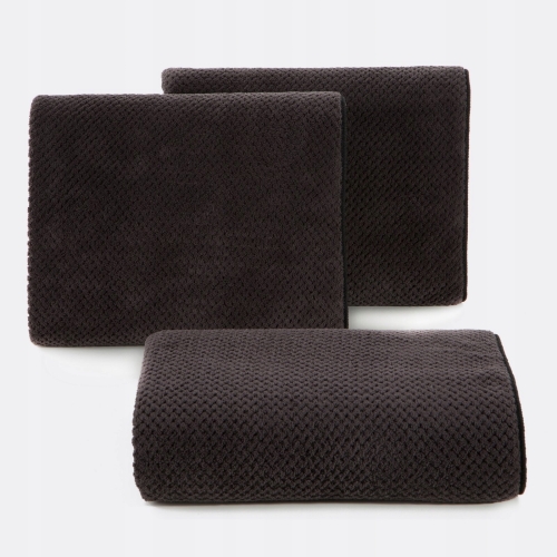  Ręcznik Szybkoschnący 70x140 z mieszanki włókien Zoe Czarny 