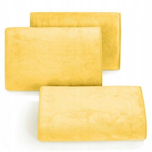  Ręcznik Szybkoschnący 80x150 z mieszanki włókien Amy Żółty  