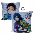 Poduszka 40x40 Poduszka dwustronna Demon Slayer - Tandżiro i Tomioka