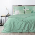 Pościel Satyna Bawełniana 220 x 200 Jednobarwna 3cz. Nova colour Miętowa 