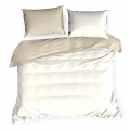Pościel Satyna bawełniana 140 x 200 dwustronna 2cz. Nova colour krem + beż 