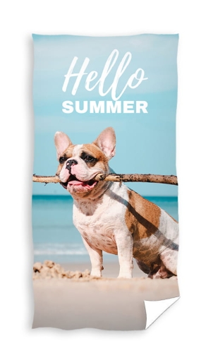 Ręcznik Plażowy Kąpielowy Buldog 70x140        