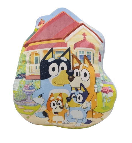 Poduszka Bluey Niebieski Piesek Kształtka 40cm Bajka  