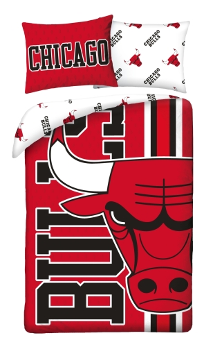 Pościel Młodzieżowa 140x200 NBA Chicago Bulls Basketball koszykówka 
