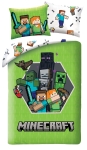 Pościel Młodzieżowa 140X200 MINECRAFT Steve Creeper Mikrofibra    