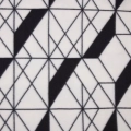 Koc 150 x 200 Mikrofibra Geometryczny Bezowo Czarny