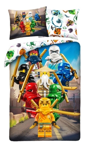 Pościel Bawełniana 160x200 LEGO NINJAGO Oryginalna