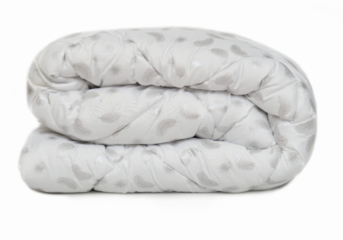 Kołdra 180x200 Całoroczna Antyalergiczna w piórka srebrne PREMIUM 