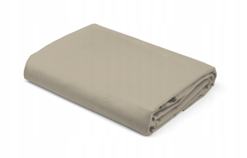 Prześcieradło Satynowe  z gumką 140x200  Beżowe Piaskowe 