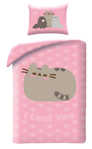 Pościel Młodzieżowa 140X200 Pusheen Kotek Mikrofibra 