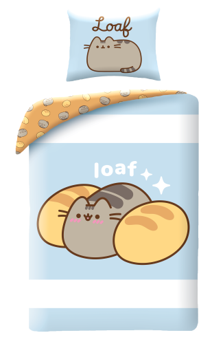 Pościel Młodzieżowa 140x200 Pusheen Kotek Mikrofibra 