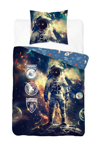 Pościel młodzieżowa 160x200 Kosmonauta Kosmos