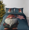 Pościel Świąteczna 220x200 Skrzat Świąteczny Holland MERRY CHRISTMAS   