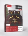 Pościel Świąteczna 220x200  Renifery Świąteczne Holland Kratka MERRY CHRISTMAS  