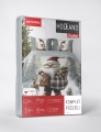 Pościel Świąteczna 160x200 Skrzat Świąteczny Holland MERRY CHRISTMAS   
