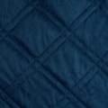 Narzuta dekoracyjna 200x220 Granatowa welwetowa geometryczne pikowanie   