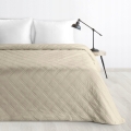 Narzuta dekoracyjna 220x240 Beżowa welwetowa geometryczne pikowanie    