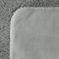 Koc 150x200 Tedy Srebrny Mikrofibra Sherpa dwustronny  