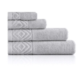 Ręcznik 50x90 Paula Jasny Szary 550g 100% bawełna 