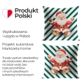 Poszewka Świąteczna Welurowa 40x40 Mikołaj Bajkowe Święta 