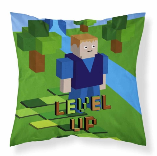 Poszewka 40x40 Klocki dla fana Minecraft Mikrofibra 