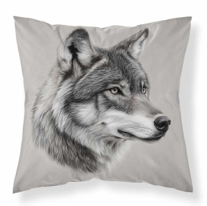Poszewka 40x40 Wilk Mikrofibra  