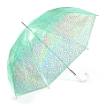 Parasol Happy Rain Długi Long Happy Rain Seledyn Glitter Leo
