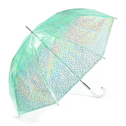Parasol Happy Rain Długi Long Happy Rain Seledyn Glitter Leo