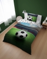 Pościel młodzieżowa 140x200 Boisko Piłka Nożna Futbol