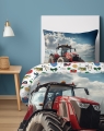Pościel młodzieżowa 160x200 Traktor w polu Czerwony 
