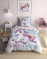 Pościel młodzieżowa  140x200 Jednorożec kolorowy unicorn