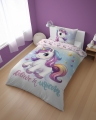 Pościel młodzieżowa  140x200 Jednorożec kolorowy unicorn