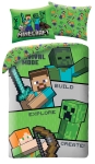 Pościel Młodzieżowa 140X200 MINECRAFT Steve Creeper Mikrofibra 