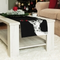 Bieżnik Świąteczny 35x140 Bieżnik z haftem Renifer Czarny