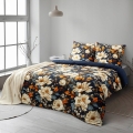 Pościel Bawełniana 220x200 Fiora z bawełny ranforce z wzorem kwiatowym 