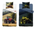 Pościel Świecąca w ciemności 140x200 Traktor Czerwony 