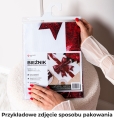 Bieżnik Świąteczny 80x80 Bieżnik Brokatowa Kokarda Plamoodporny wielokolorowy
