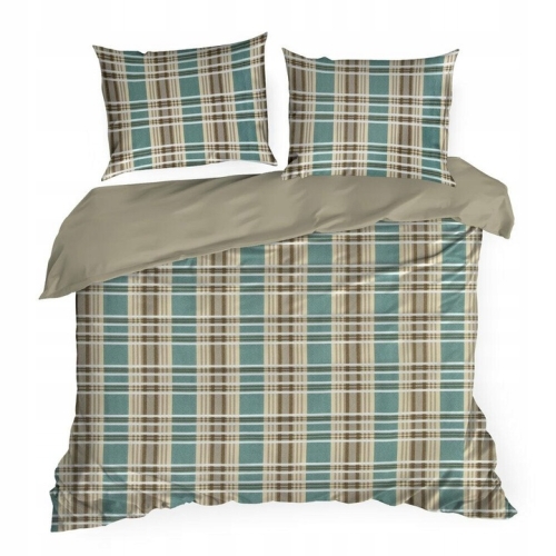 Pościel Satynowa 220x200 Kratka