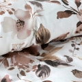 Pościel Satynowa 160x200 Kwiaty  