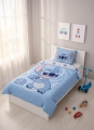 Komplet do łóżeczka 100x135 Kołdra + Pościel Stitch Niebieska