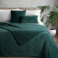 Narzuta dekoracyjna 220x240 Nina Ciemna Zielona Baranek Sherpa 