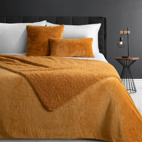 Narzuta dekoracyjna 220x240 Nina Miodowa Baranek Sherpa